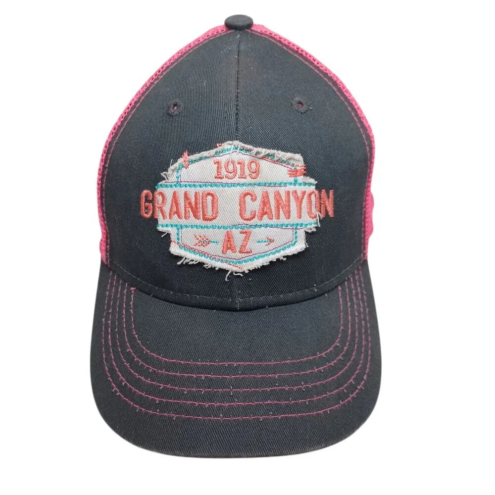Grand‎ Canyon AZ Ball Cap Ouray Sportswear Snap Back Hat Pink Gray Size Youth